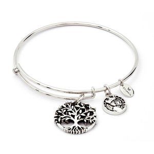 Chrysalis CHARMED Silver Tone Money Tree Bangle
